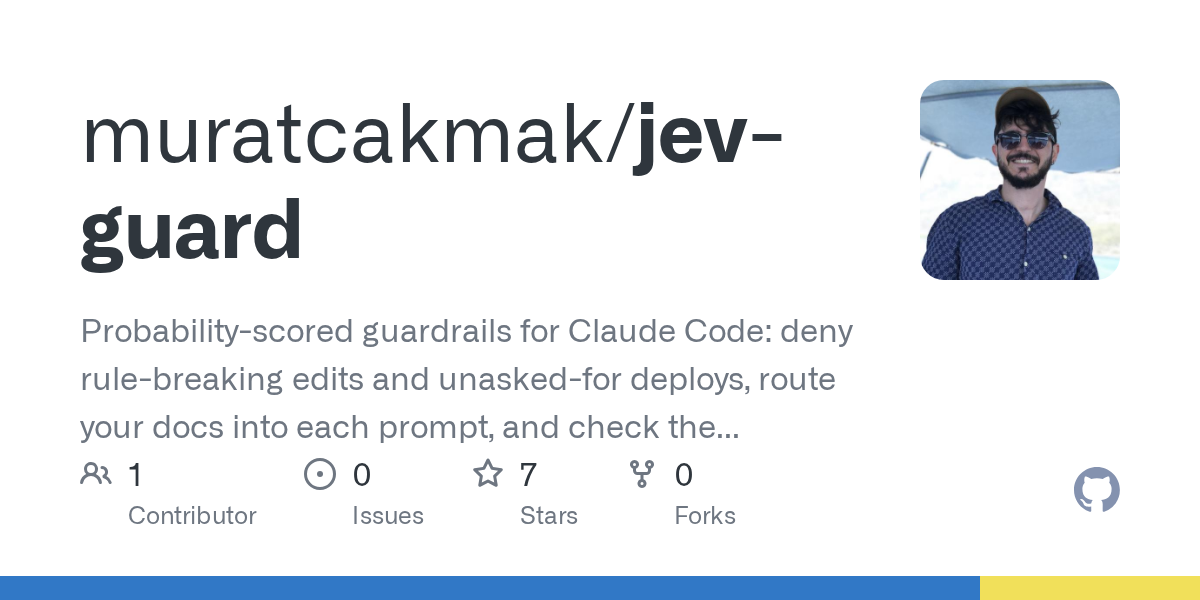Jev Guard — Development skill for Claude Code