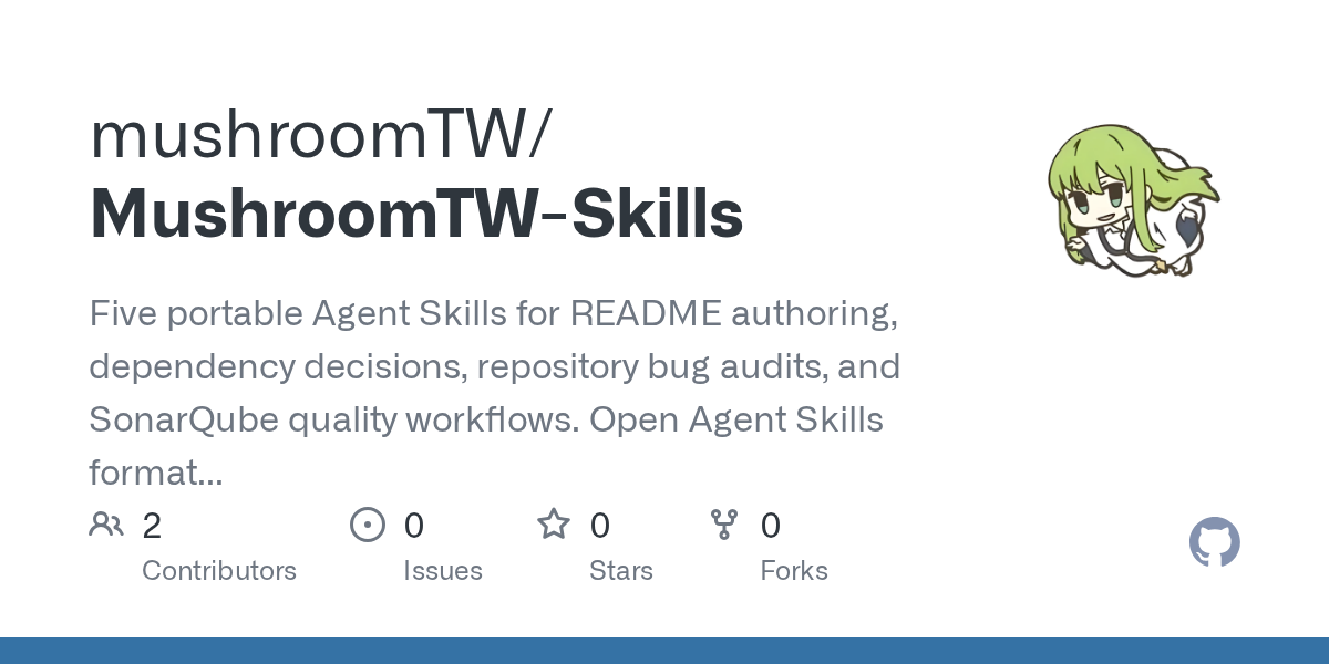 MushroomTW Skills — Documentation skill for Claude Code