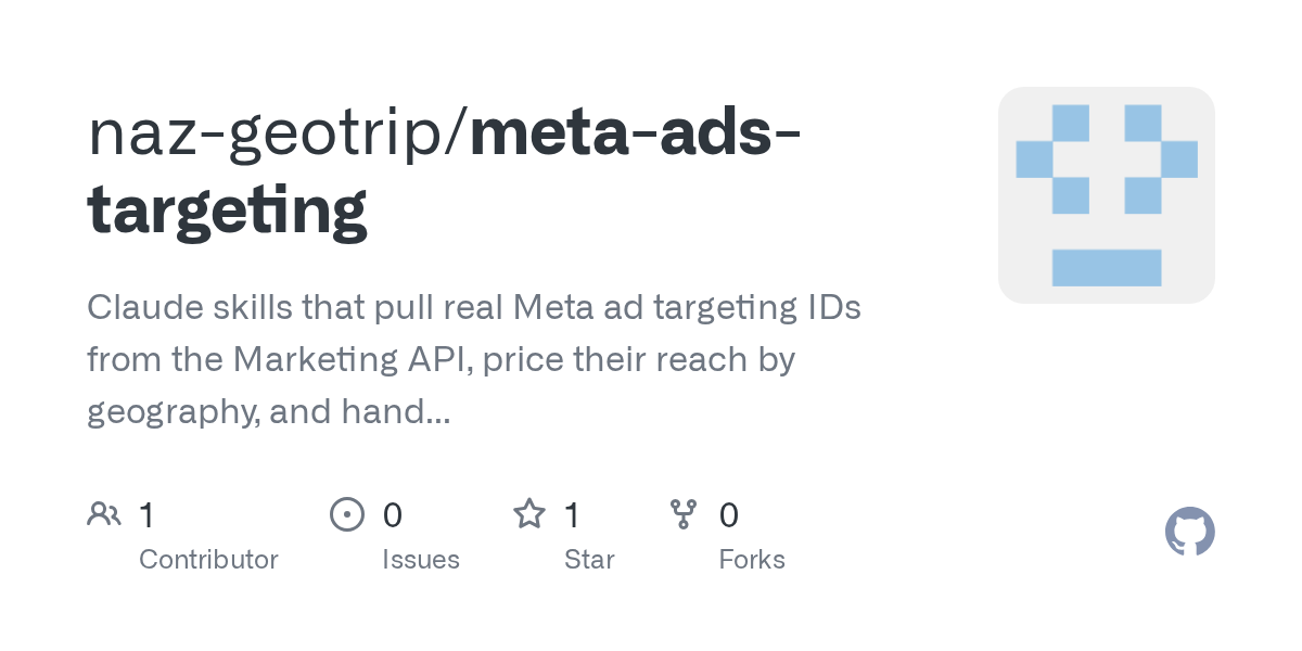 Meta Ads Targeting — Development skill for Claude Code