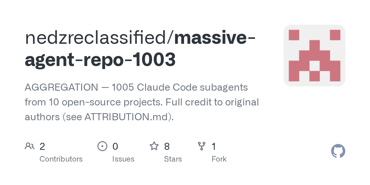Massive Agent Repo 1003 — Development skill for Claude Code