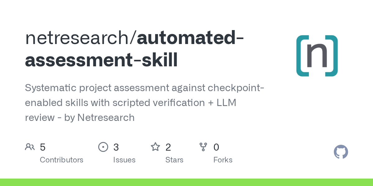 Automated Assessment Skill — AI skill for Claude Code