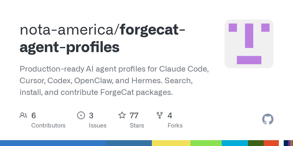Forgecat Agent Profiles — AI skill for Claude Code