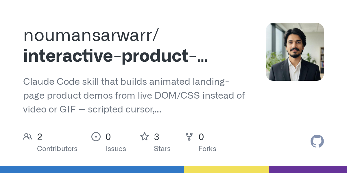 Interactive Product Demo — Design skill for Claude Code