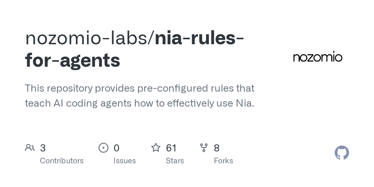 Nia — Research agent for Claude Code