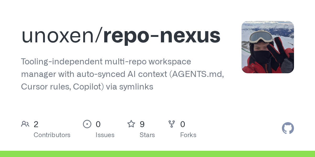 Repo Nexus — AI skill for Claude Code