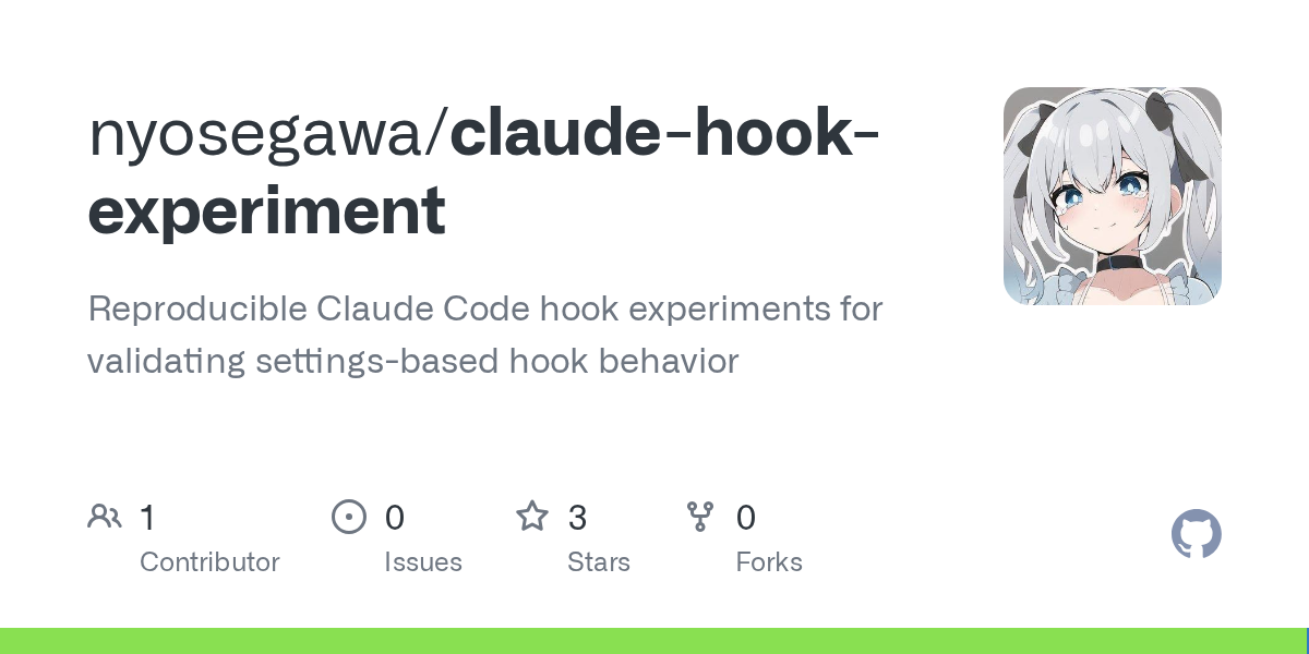 Claude Hook Experiment — Development skill for Claude Code