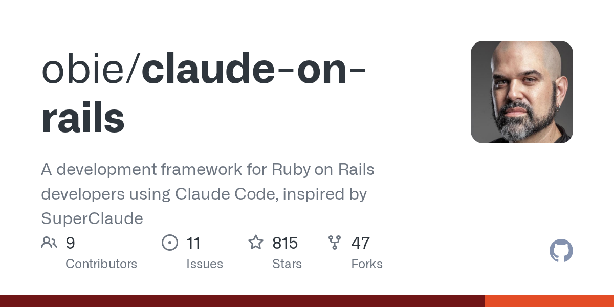 Claude On Rails — Development skill for Claude Code