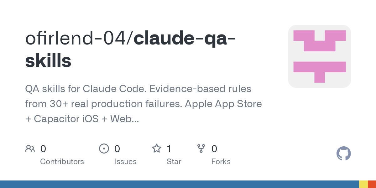Claude QA Skills — Testing skill for Claude Code