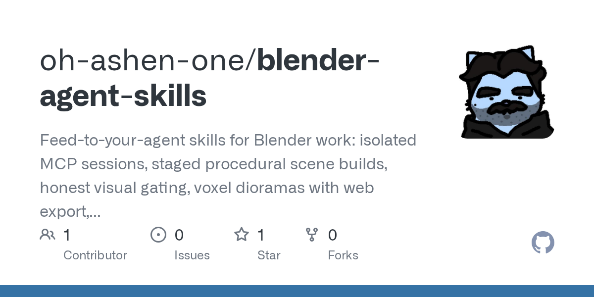 Blender Agent Skills — Design skill for Claude Code
