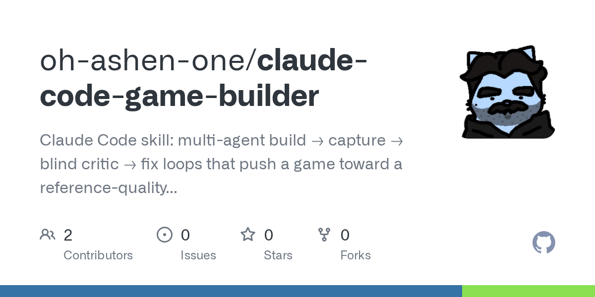Claude Code Game Builder — Development skill for Claude Code