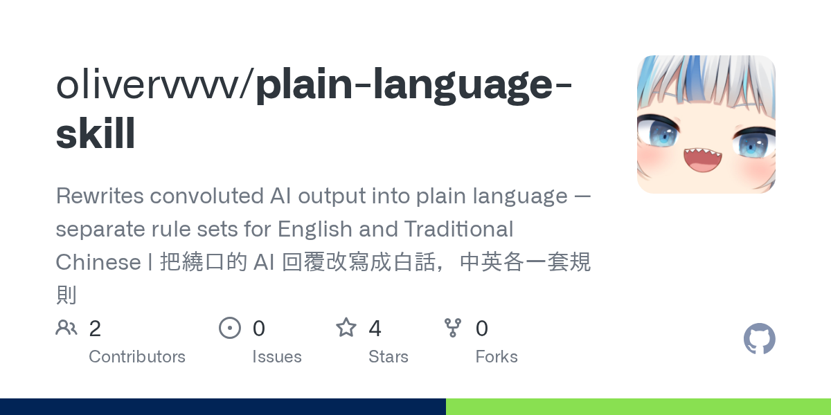 Plain Language Skill — AI skill for Claude Code