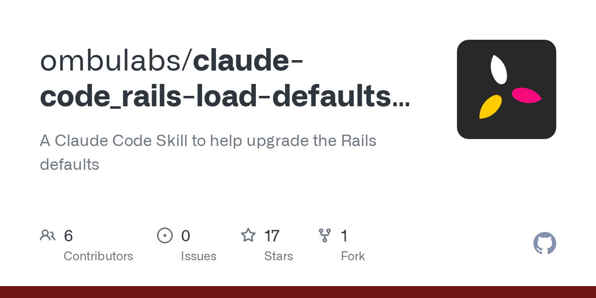 Claude Code Rails Load Defaults Skill — Development skill for Claude Code