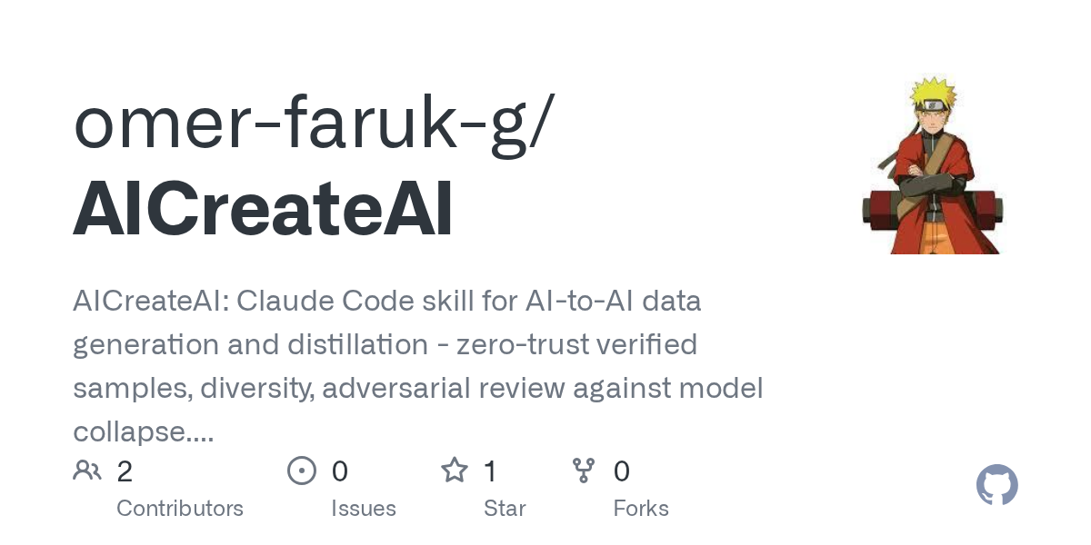 AICreateAI — Data skill for Claude Code