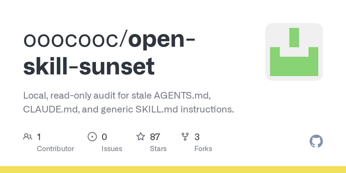 Open Skill Sunset — Security skill for Claude Code