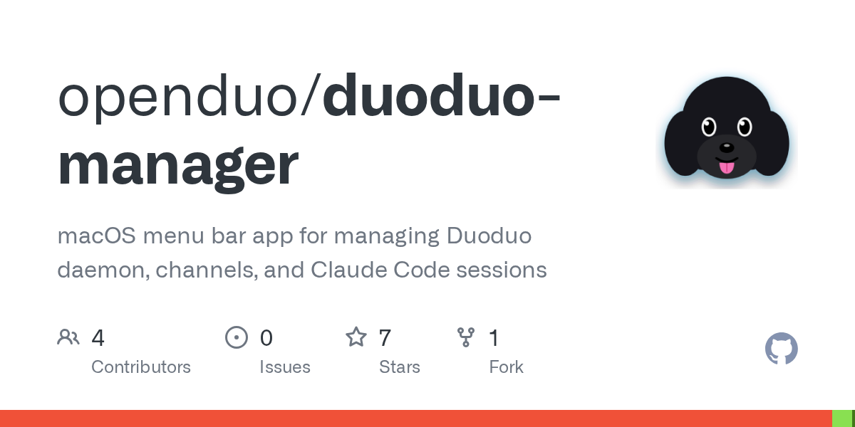 Duoduo Manager — Development skill for Claude Code