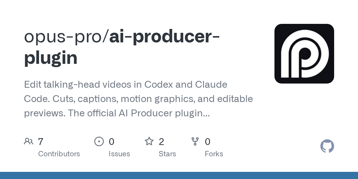 AI Producer Plugin — AI skill for Claude Code