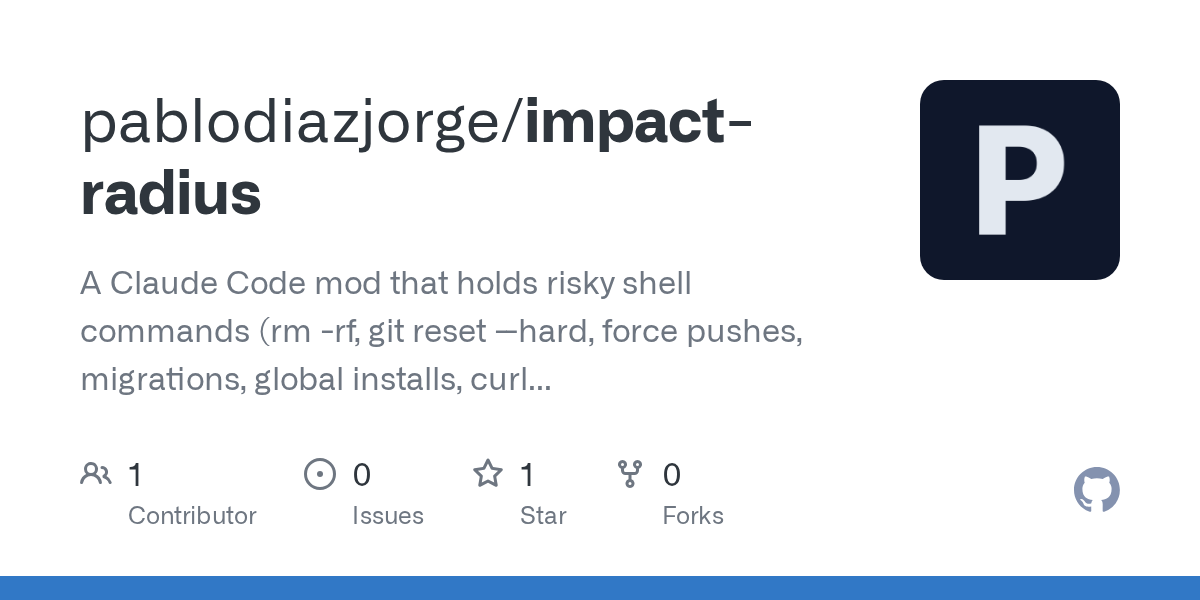 Impact Radius — Git skill for Claude Code