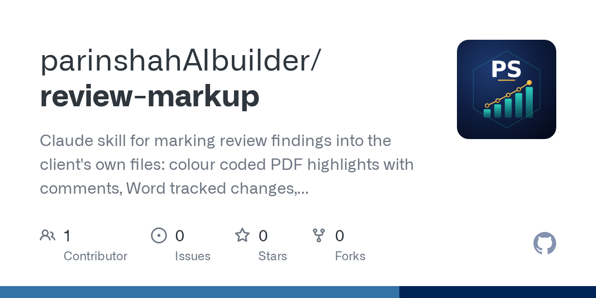 Review Markup — Development skill for Claude Code
