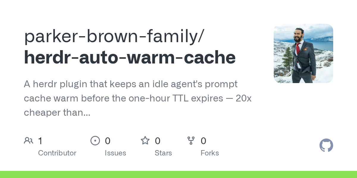 Herdr Auto Warm Cache — Development skill for Claude Code