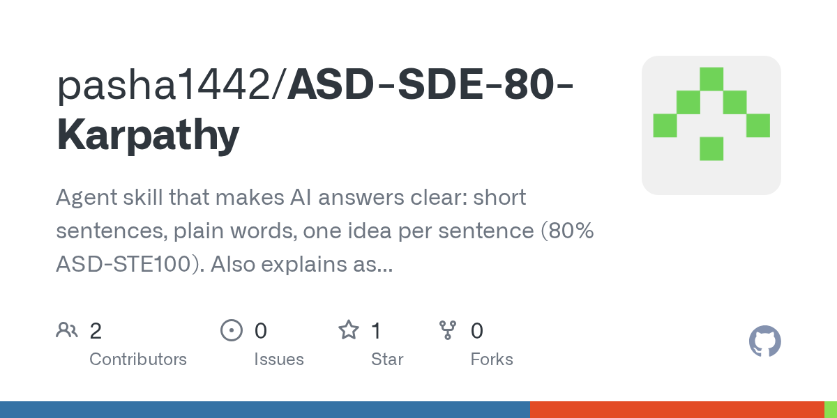 ASD SDE 80 Karpathy — AI skill for Claude Code