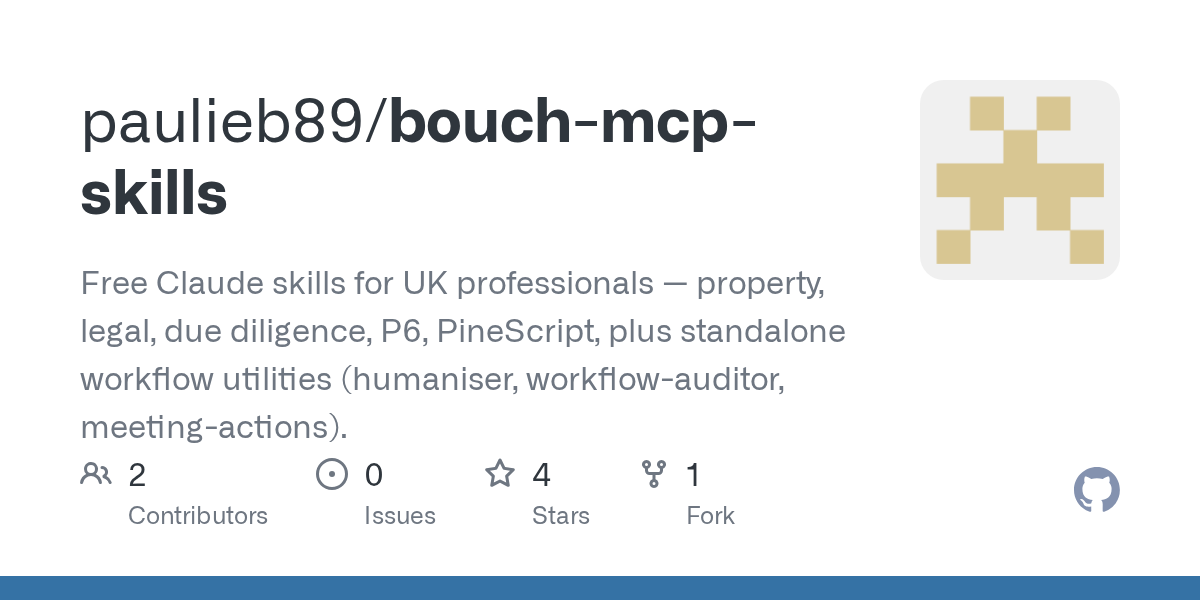 Bouch MCP Skills — Productivity skill for Claude Code