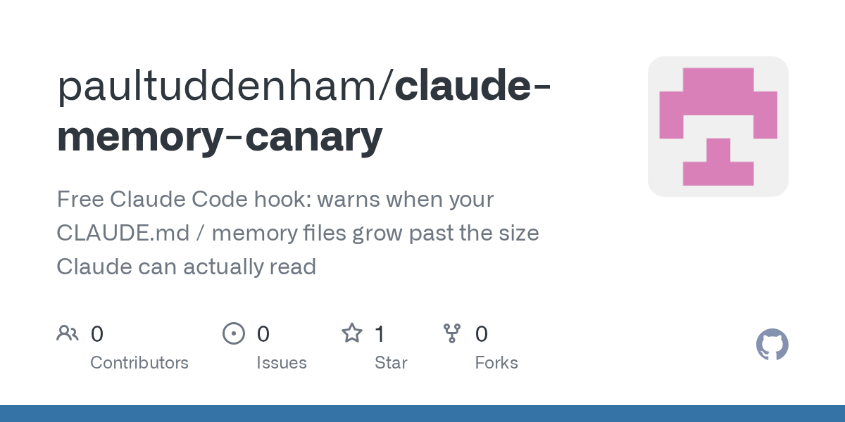 Claude Memory Canary — Development skill for Claude Code