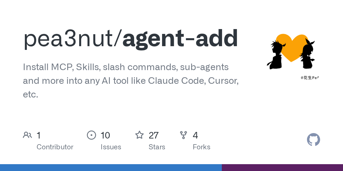 Agent Add — AI skill for Claude Code