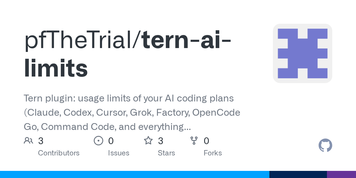 Tern AI Limits — AI skill for Claude Code