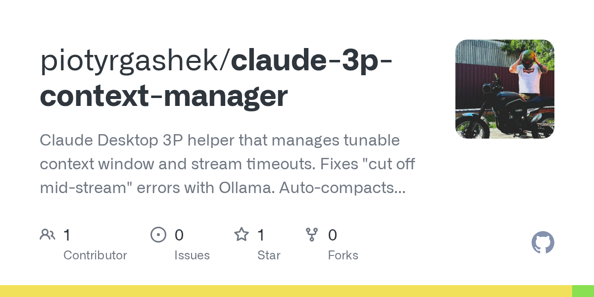 Claude 3p Context Manager — Development skill for Claude Code