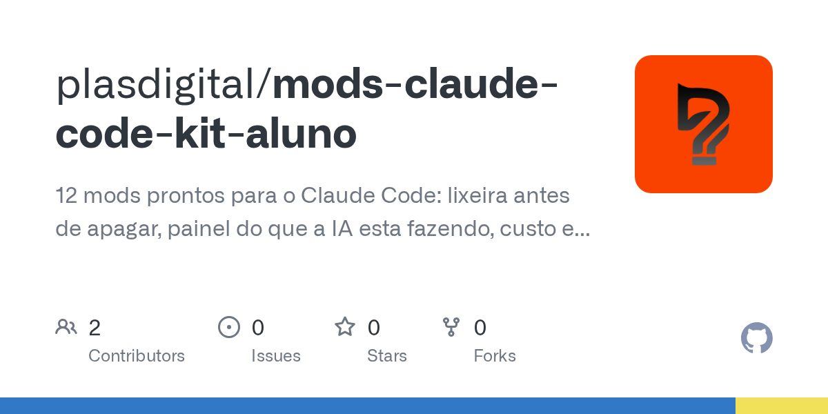 Mods Claude Code Kit Aluno — Development skill for Claude Code