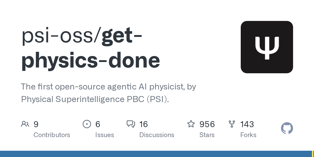 Get Physics Done — AI skill for Claude Code