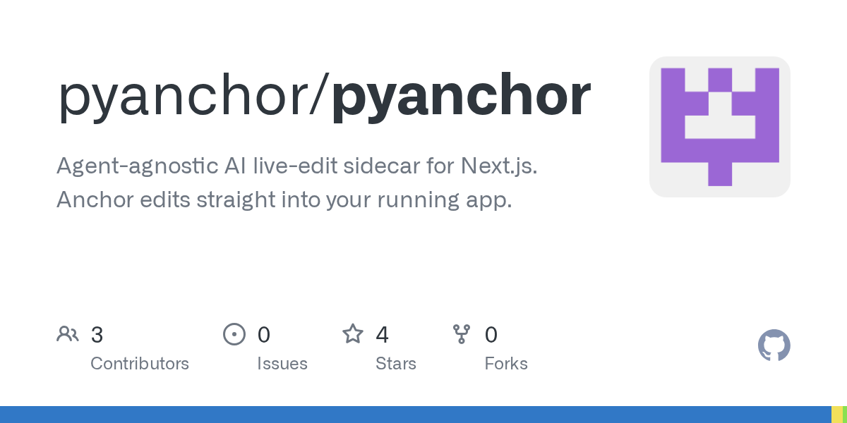 Pyanchor — AI skill for Claude Code