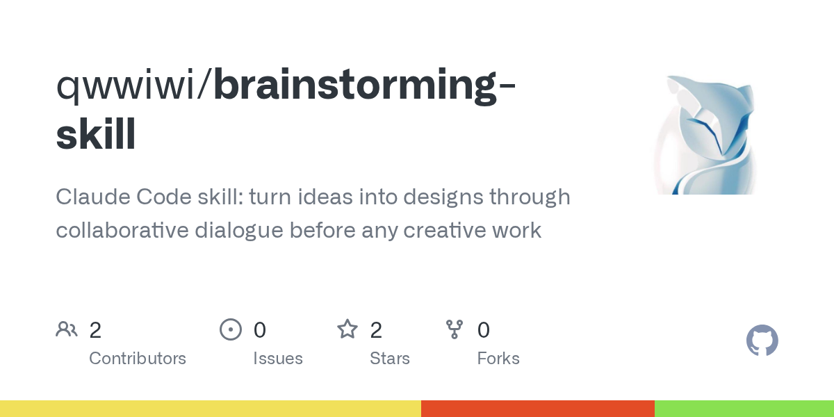Brainstorming Skill — Development skill for Claude Code