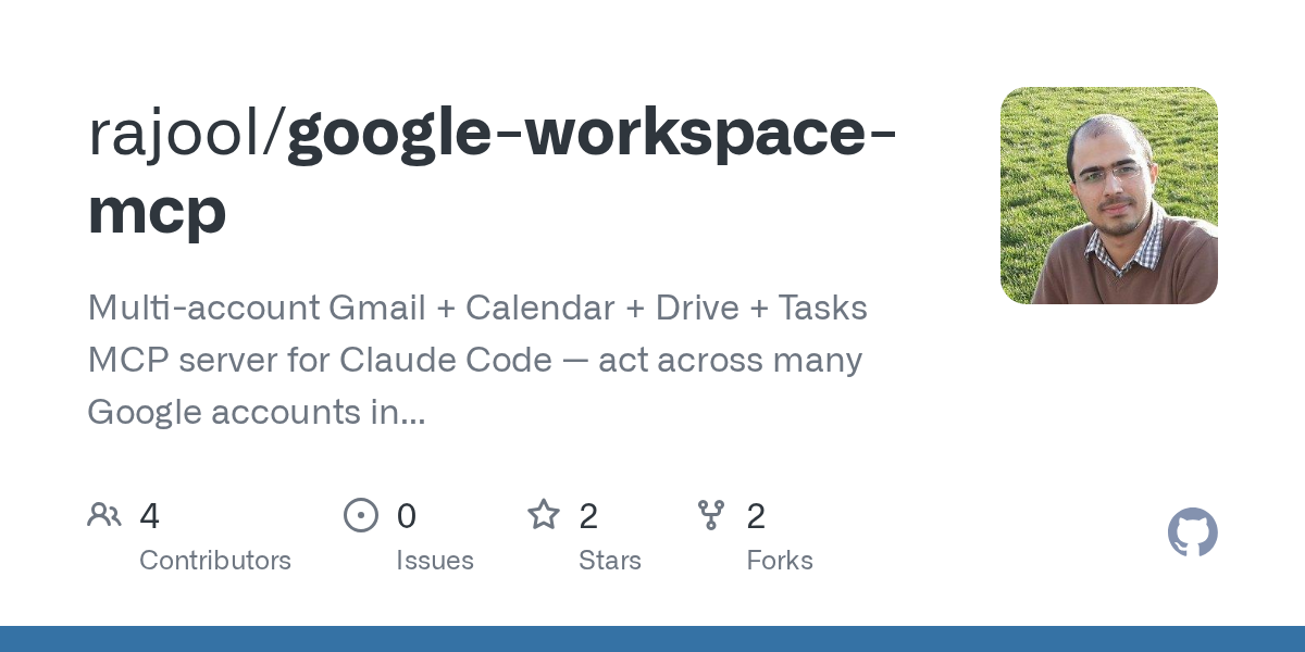 Google Workspace Setup — Productivity skill for Claude Code
