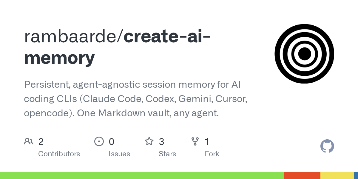 Create AI Memory — AI skill for Claude Code
