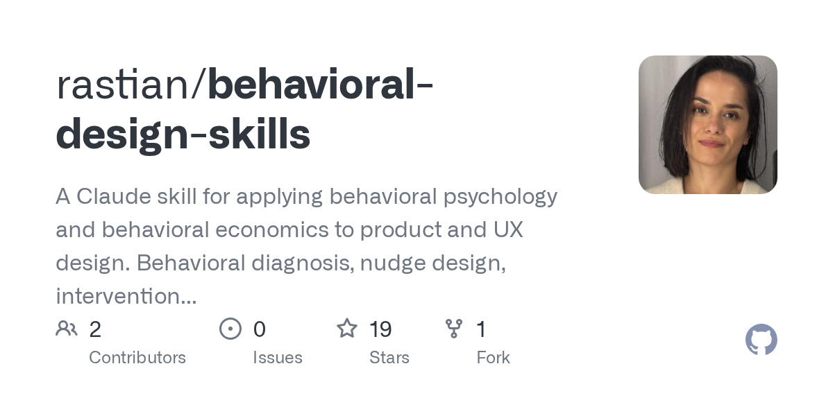 Behavioral Design Skills — Design skill for Claude Code