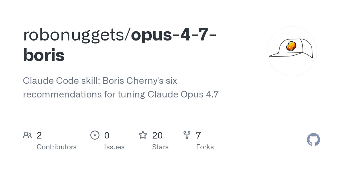 Opus 4 7 Boris — Development skill for Claude Code