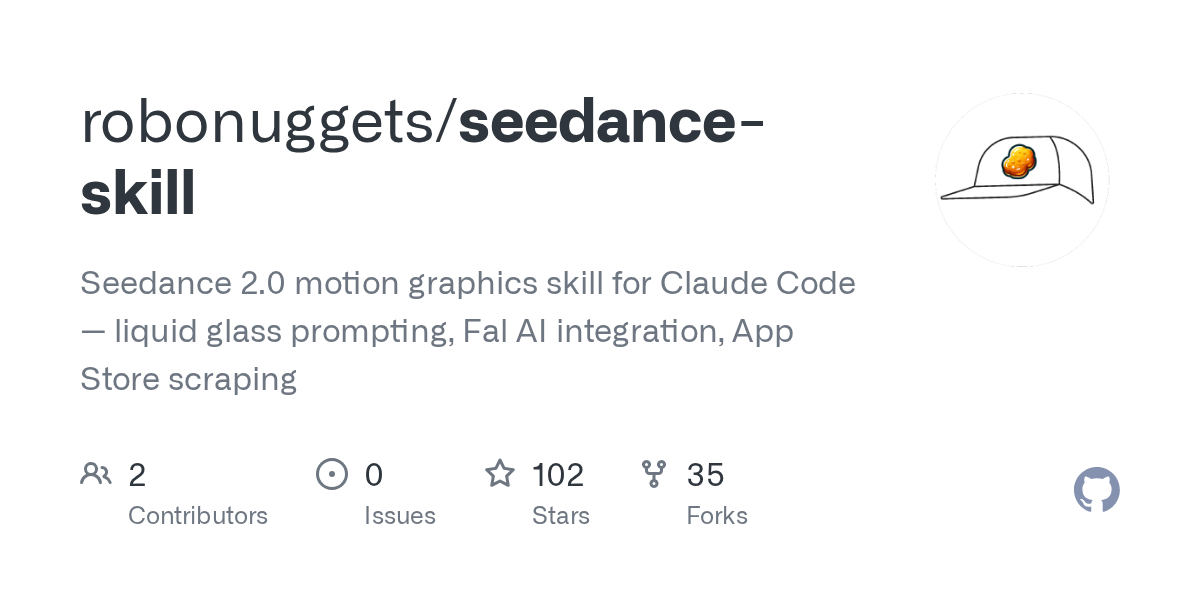 Seedance Skill — AI skill for Claude Code