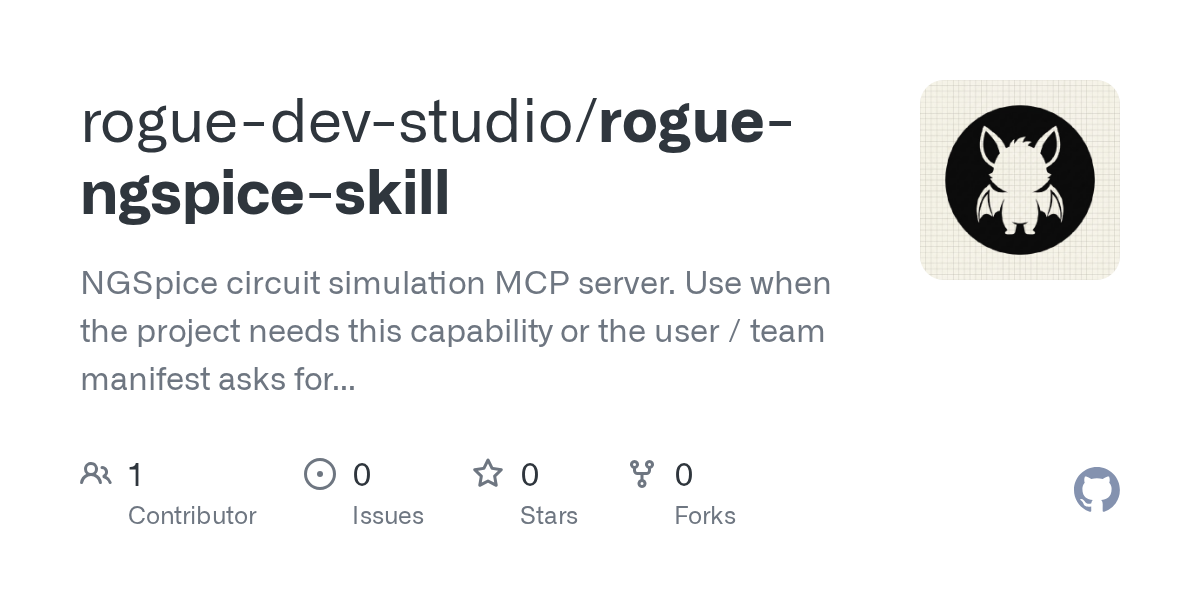 Rogue Ngspice Skill — Development skill for Claude Code
