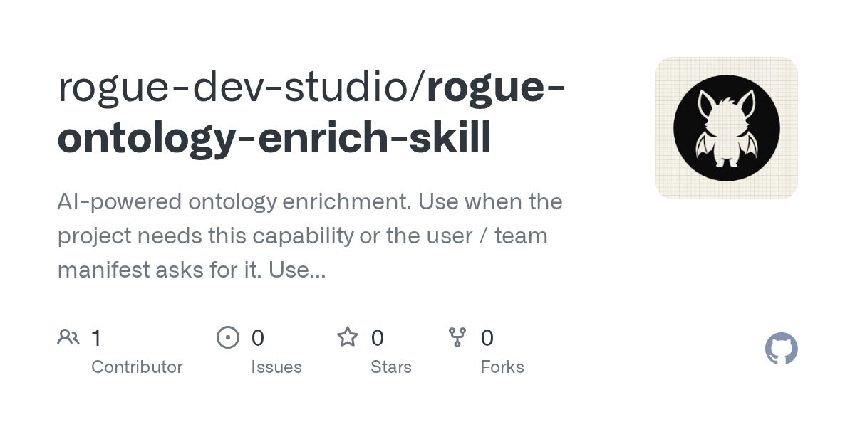Rogue Ontology Enrich Skill — AI skill for Claude Code
