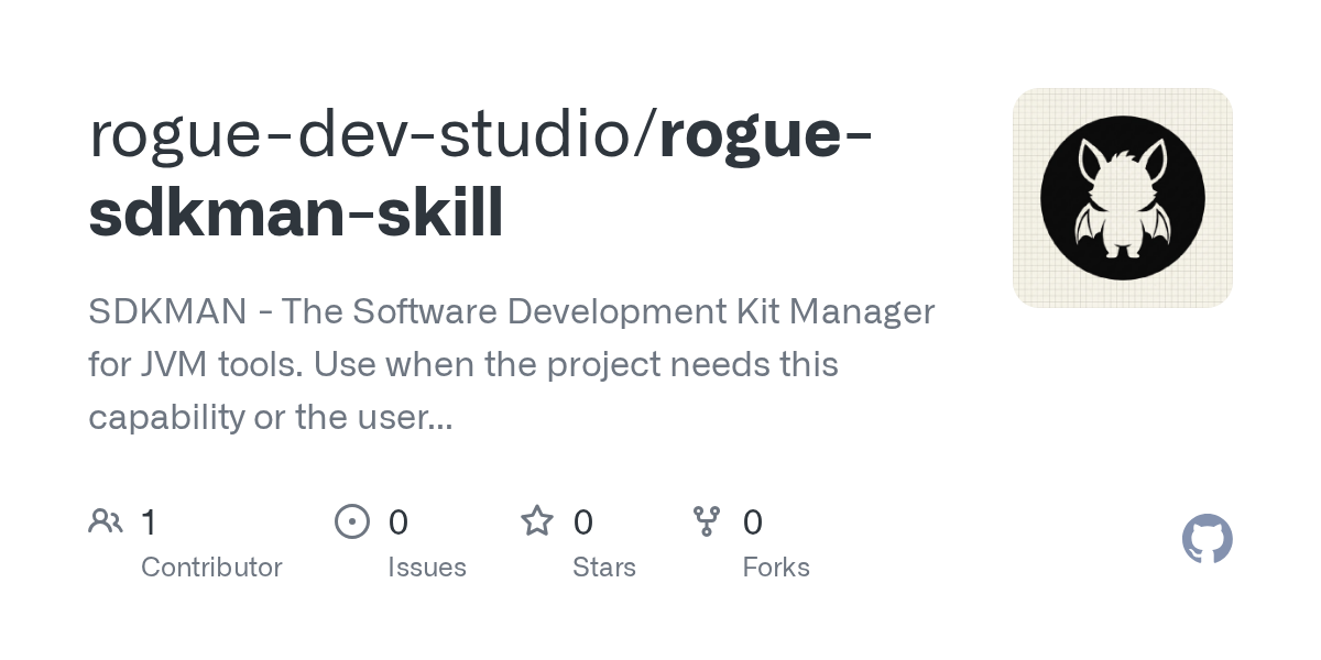 Rogue Sdkman Skill — Development skill for Claude Code