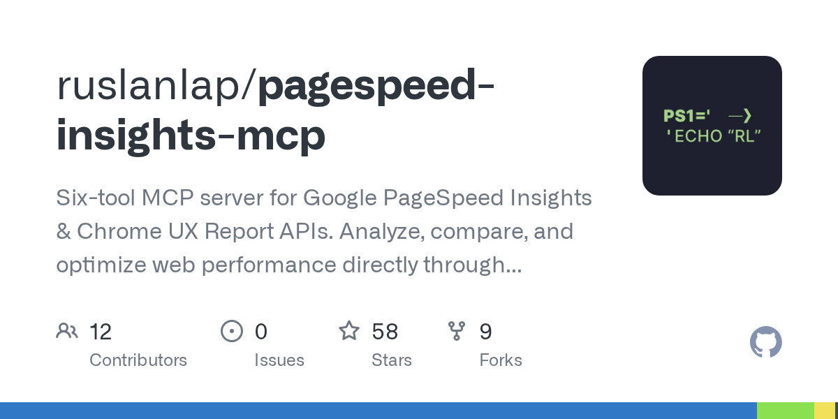 Pagespeed Insights MCP — AI skill for Claude Code