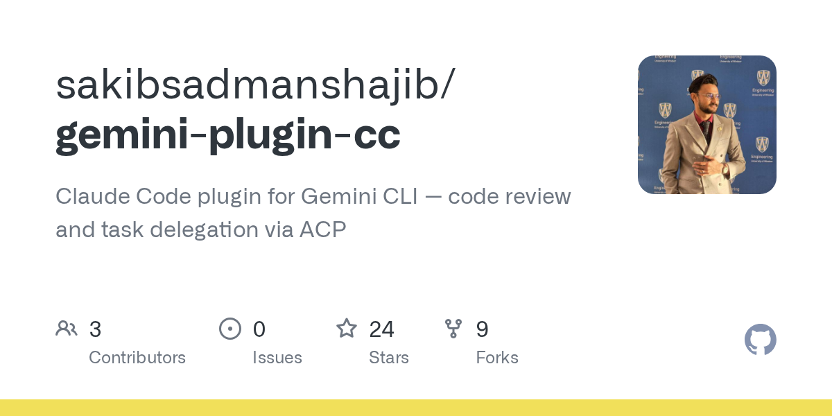 Gemini Plugin Cc — Code Quality skill for Claude Code