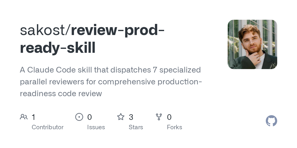 Review Prod Ready Skill — Code Quality skill for Claude Code