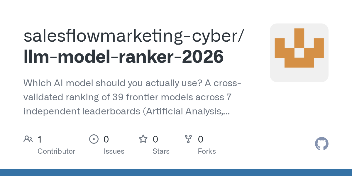 LLM Model Ranker 2026 — AI skill for Claude Code