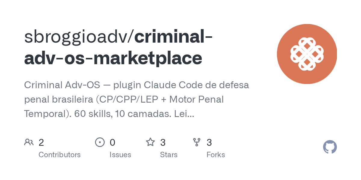 Criminal Adv OS Marketplace — Development skill for Claude Code