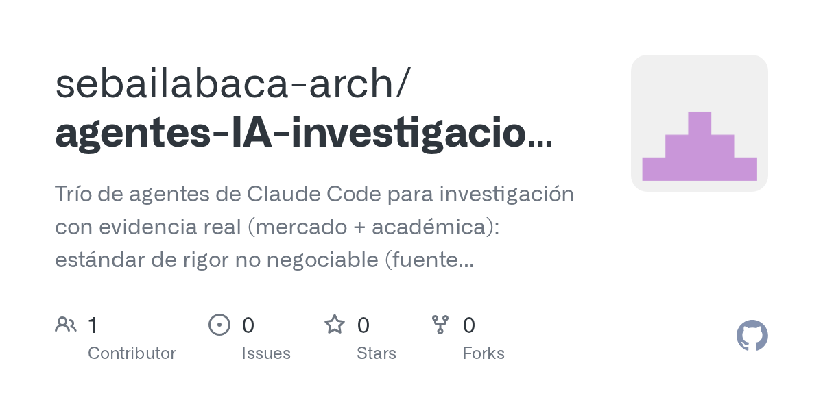 Revisor Investigacion — Development agent for Claude Code