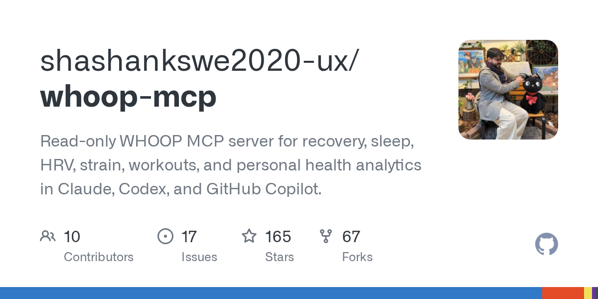 Whoop MCP — Data skill for Claude Code