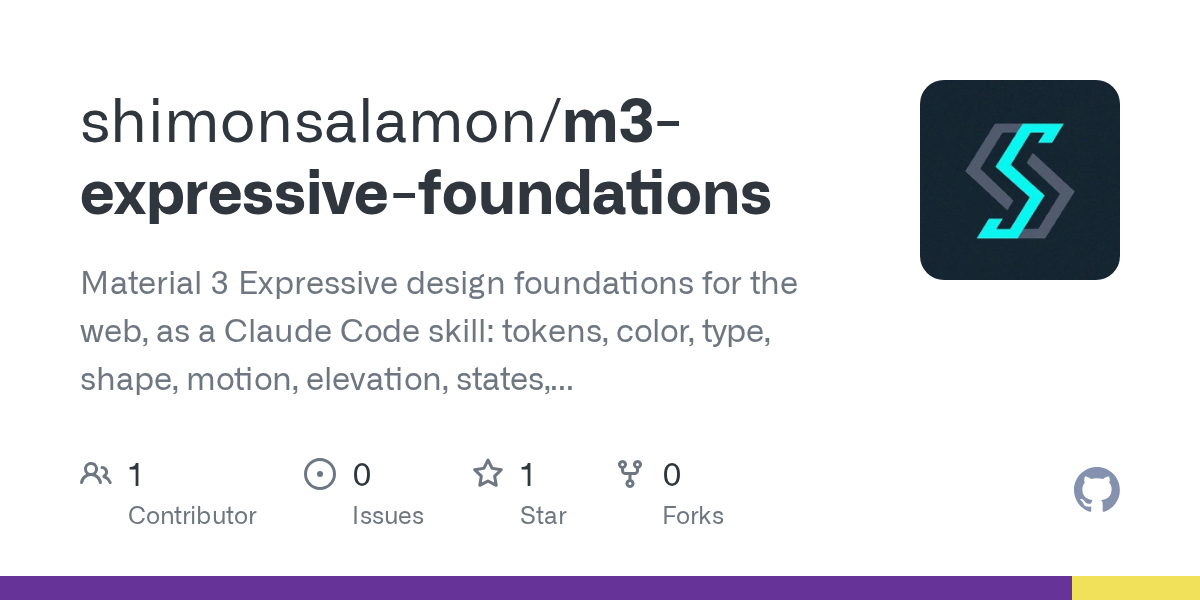 M3 Expressive Foundations — Security skill for Claude Code