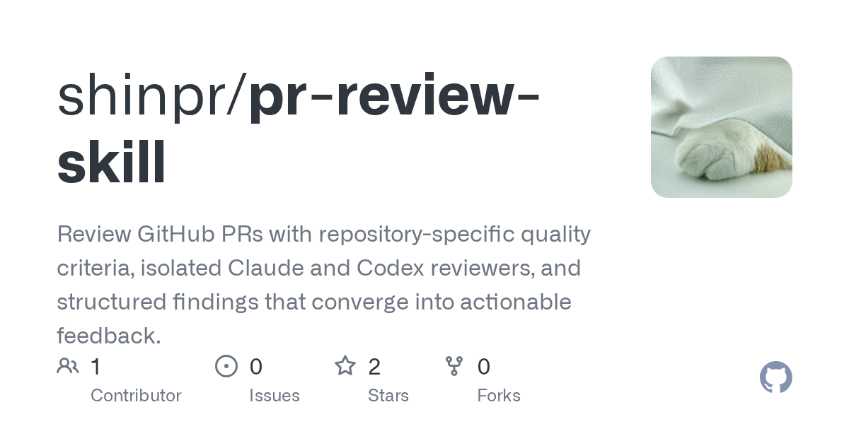 PR Review Skill — Git skill for Claude Code